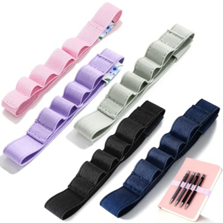 5-Pack Pen Loop Holder, Elastic Pen Loops for Notebook, Journaling, Office, Stretchable Pencil Organizer, Anti-Loss Desk Access
5-Pack Pen Loop Holder, Elastic Pen Loops for Notebook, Journaling, Office, Stretchable Pencil Organizer, Anti-Loss Desk Access