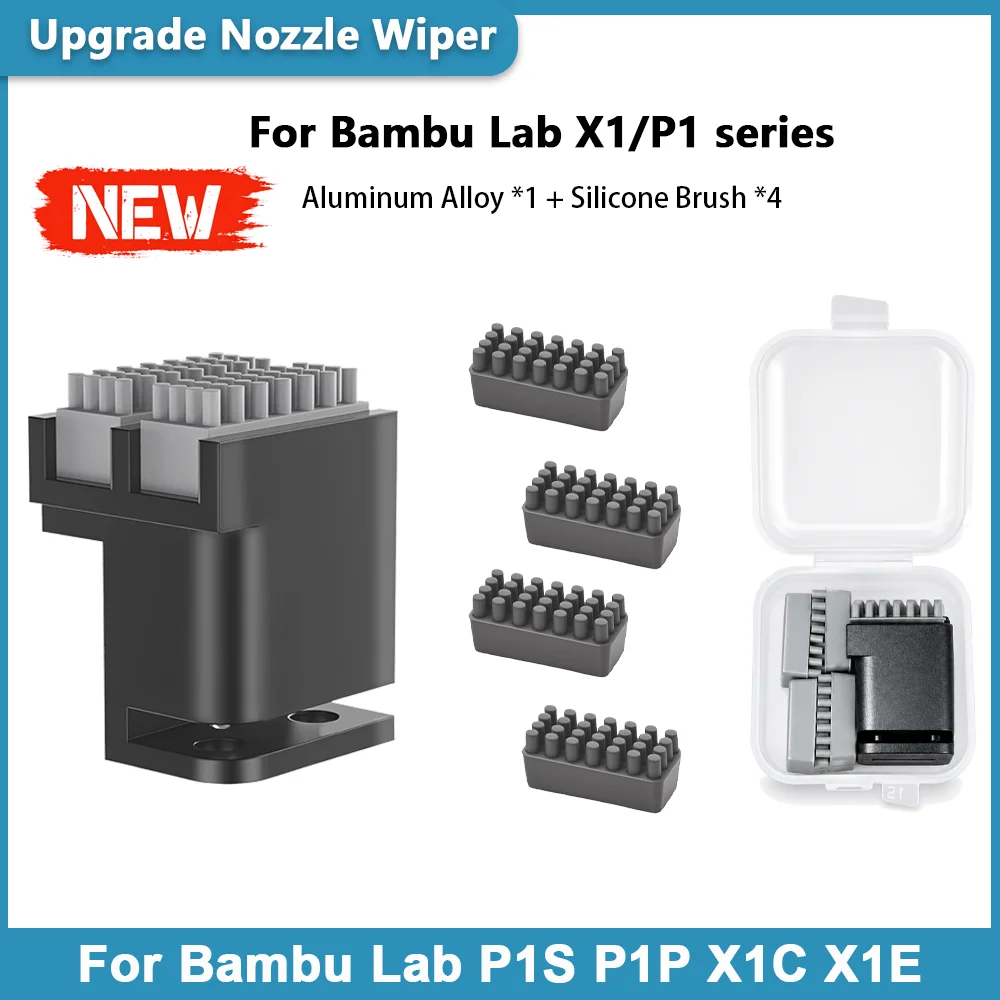 P1S Nozzle Wiper X1C Nozzle Cleaner Aluminum Cleaning Tool Quick Install For Bambu Lab P1S P1P X1C X1E 3D Printers Accessories
P1S Nozzle Wiper X1C Nozzle Cleaner Aluminum Cleaning Tool Quick Install For Bambu Lab P1S P1P X1C X1E 3D Printers Accessories