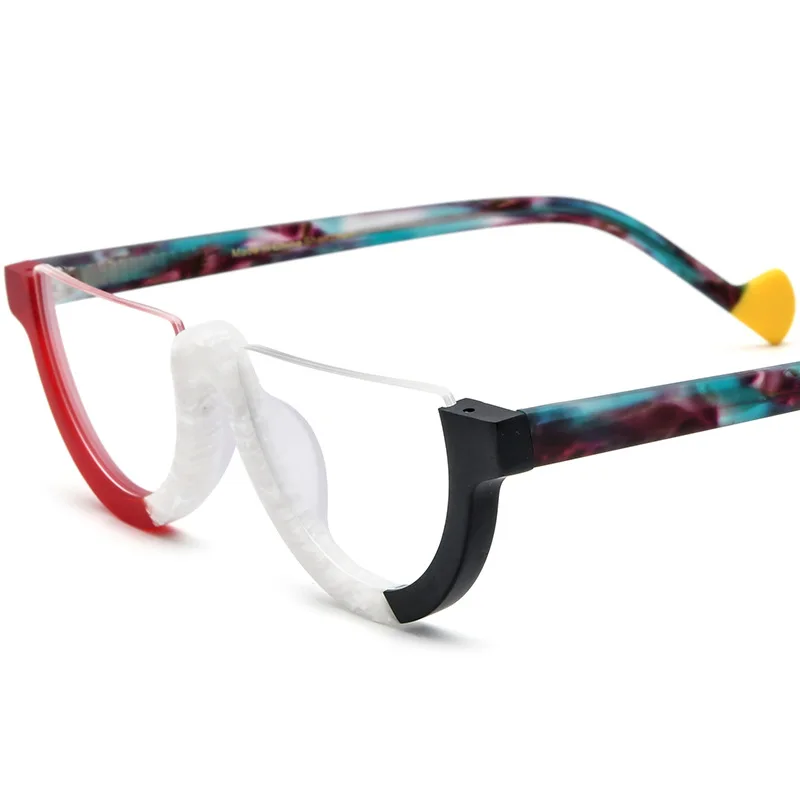 New Fashion Matte Half Round Eyeglasses Frame Acetate Handmade Men and Women Japanese Style High Quality Multicolor Glasses
New Fashion Matte Half Round Eyeglasses Frame Acetate Handmade Men and Women Japanese Style High Quality Multicolor Glasses