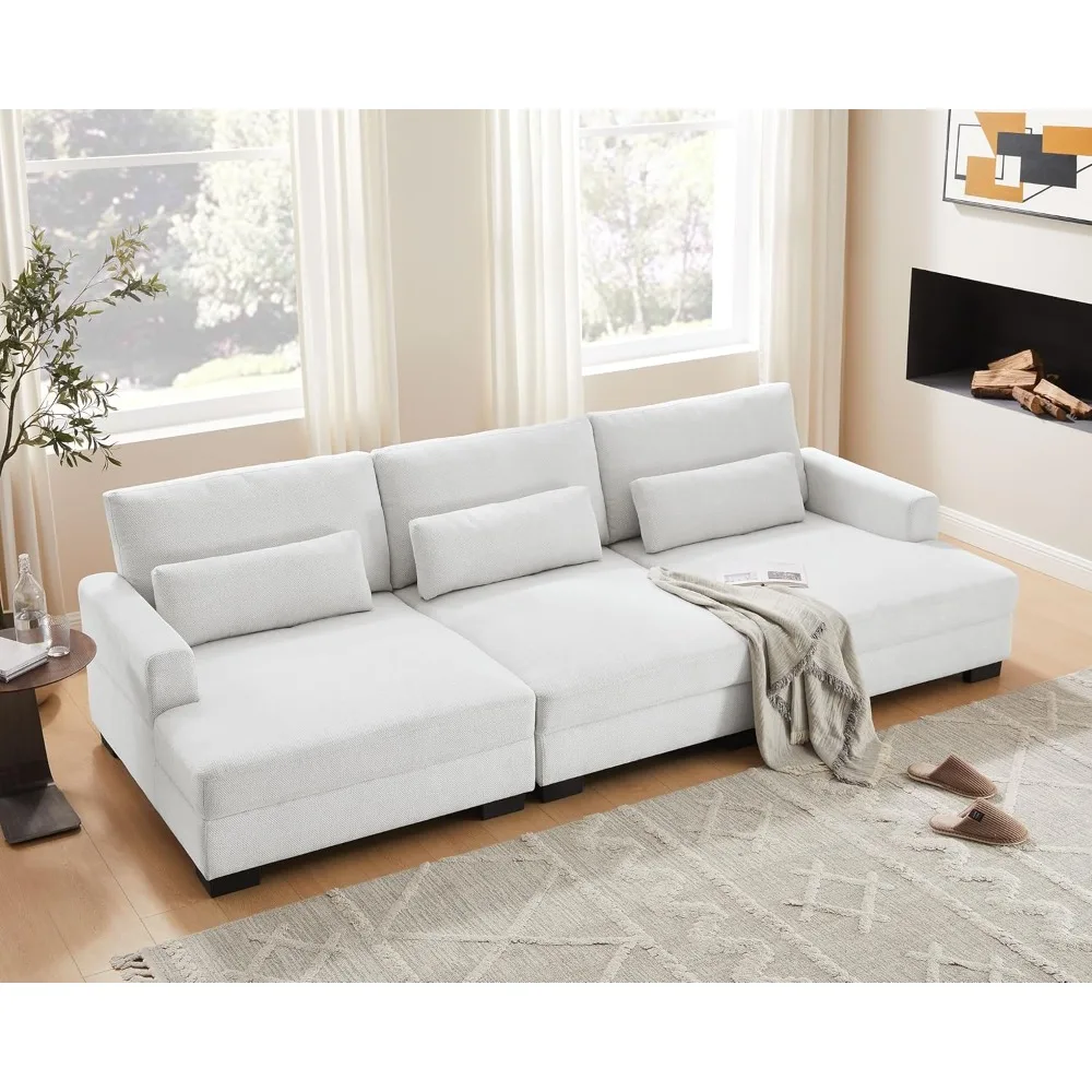 82" Sofa, Modern Style Living Room Upholstered Sofa Couch, 3 in 1 Multifunctional Sofa Adjustable Backrest with 2 Pillows
82" Sofa, Modern Style Living Room Upholstered Sofa Couch, 3 in 1 Multifunctional Sofa Adjustable Backrest with 2 Pillows