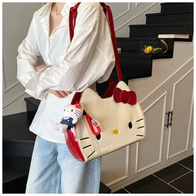 HelloKitty Shoulder Bag Women Fashion Handbags Sanrio Cartoon Large Capacity Satchel Girl Single Sided Zip Kawaii Shopping Bags
HelloKitty Shoulder Bag Women Fashion Handbags Sanrio Cartoon Large Capacity Satchel Girl Single Sided Zip Kawaii Shopping Bags