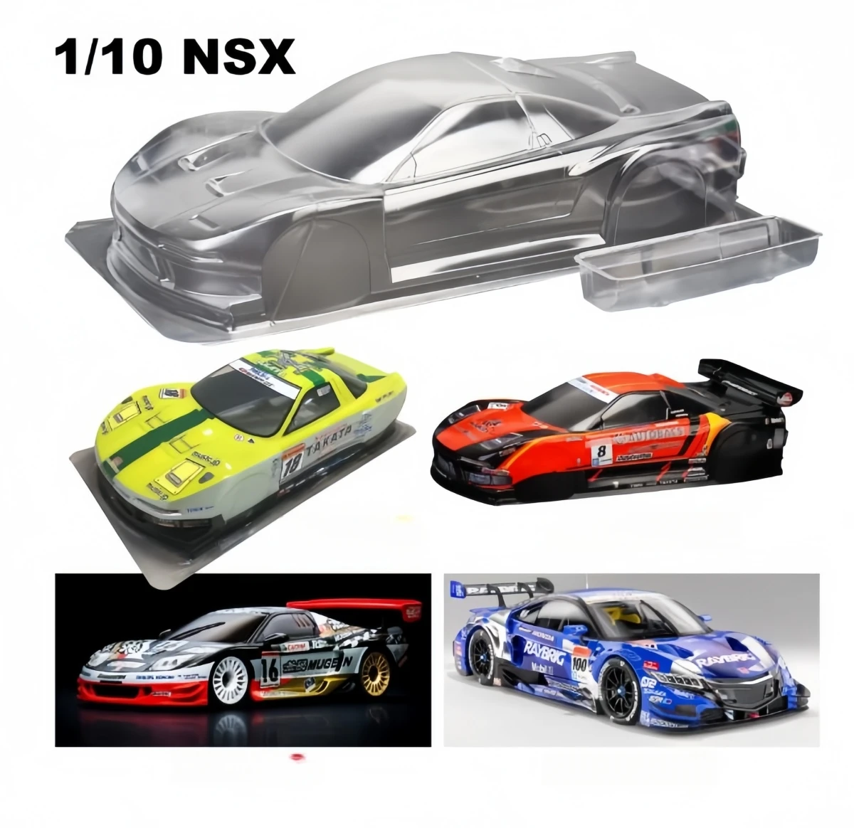 1/10 NSX Unpainted Clear Body Shell 190mm for Tamiya TT01/TT02 TA01 TA02 YD-2 MST XIS RC Drift Chassis 257mm Wheelbase
1/10 NSX Unpainted Clear Body Shell 190mm for Tamiya TT01/TT02 TA01 TA02 YD-2 MST XIS RC Drift Chassis 257mm Wheelbase