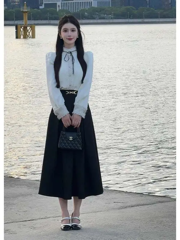 Spring 2026 New Women's Small Fragrance Style Rich Girl Two-Piece Set Shirt Half-Skirt Whole Set D3823 Fashionable College Girl
Spring 2026 New Women's Small Fragrance Style Rich Girl Two-Piece Set Shirt Half-Skirt Whole Set D3823 Fashionable College Girl