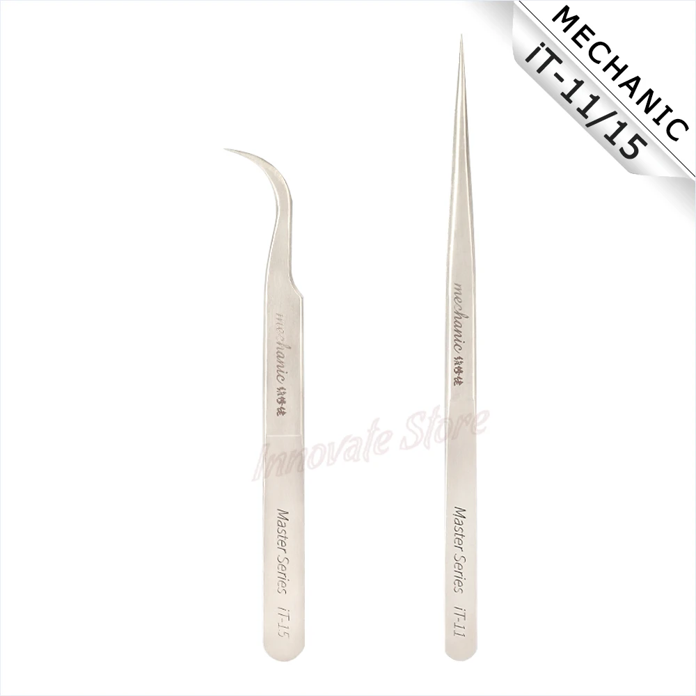 High precision tweezers iT-11 Straight pointed iT-15 Curved head special clamping tool for mobile phone camera jewelry repair
High precision tweezers iT-11 Straight pointed iT-15 Curved head special clamping tool for mobile phone camera jewelry repair