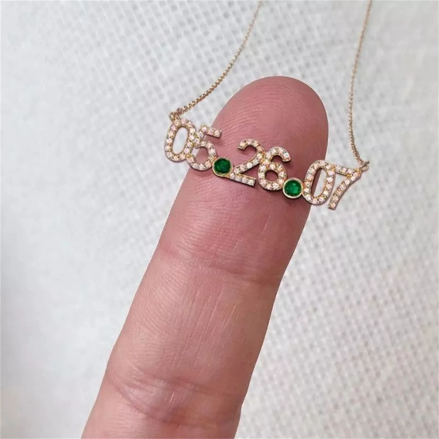 925 Silver Birthstone High Quality Zircon Necklace Number Name Necklace Christmas Gift
925 Silver Birthstone High Quality Zircon Necklace Number Name Necklace Christmas Gift