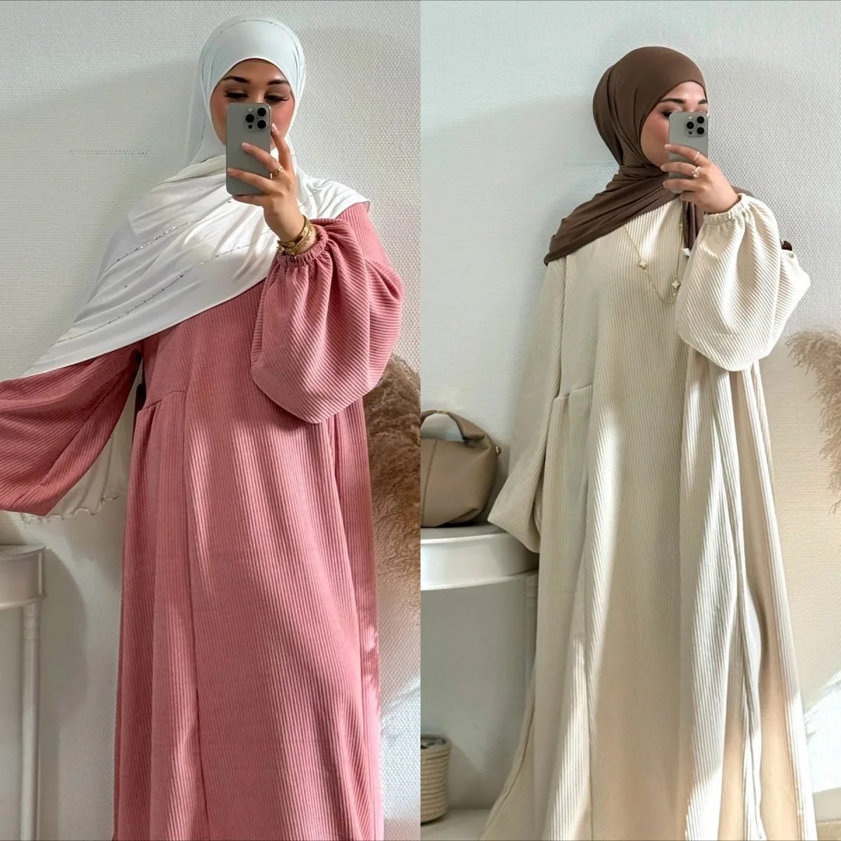 Ид женское плотное платье свободное Абая Рамадан Джалабия мусульманская вечеринка осень-зима вельветовые платья халат кафтан ислам Vestidos Largos
Ид женское плотное платье свободное Абая Рамадан Джалабия мусульманская вечеринка осень-зима вельветовые платья халат кафтан ислам Vestidos Largos