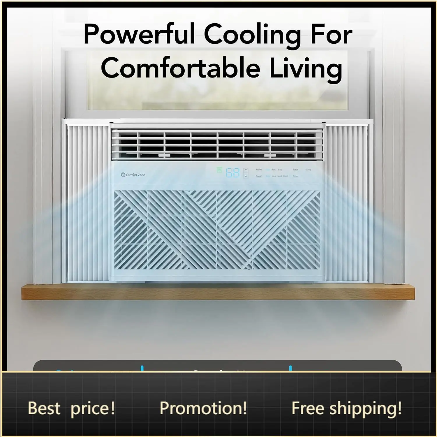 BestsellerWindow Mounted Smart Wi-Fi Room Air Conditioner with Remote Control, 10,000 BTU, Digital Display, 4 Speed Settings, 4
BestsellerWindow Mounted Smart Wi-Fi Room Air Conditioner with Remote Control, 10,000 BTU, Digital Display, 4 Speed Settings, 4