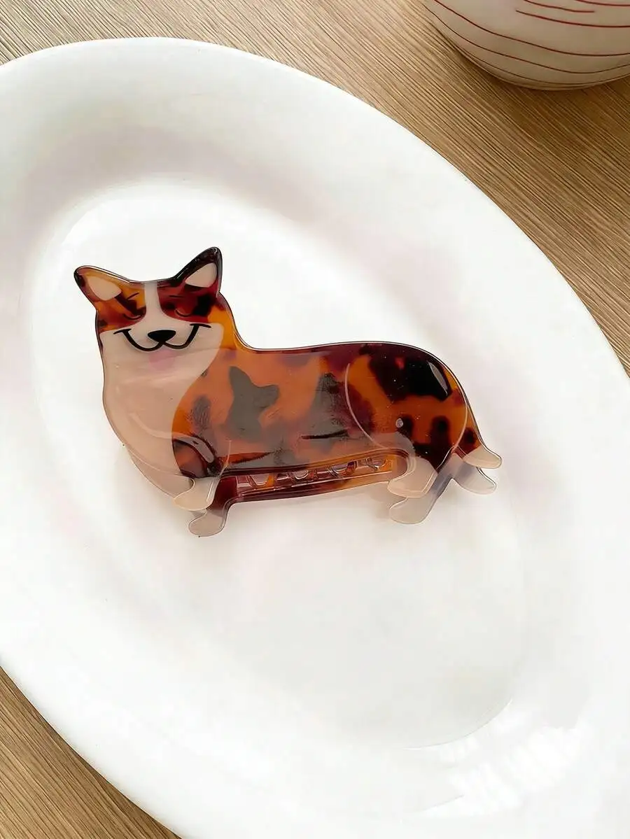 Cute Cartoon Acetate Corgi Dog Hair Claw Clip For Women Fashion Updo Beach Accessory
Cute Cartoon Acetate Corgi Dog Hair Claw Clip For Women Fashion Updo Beach Accessory