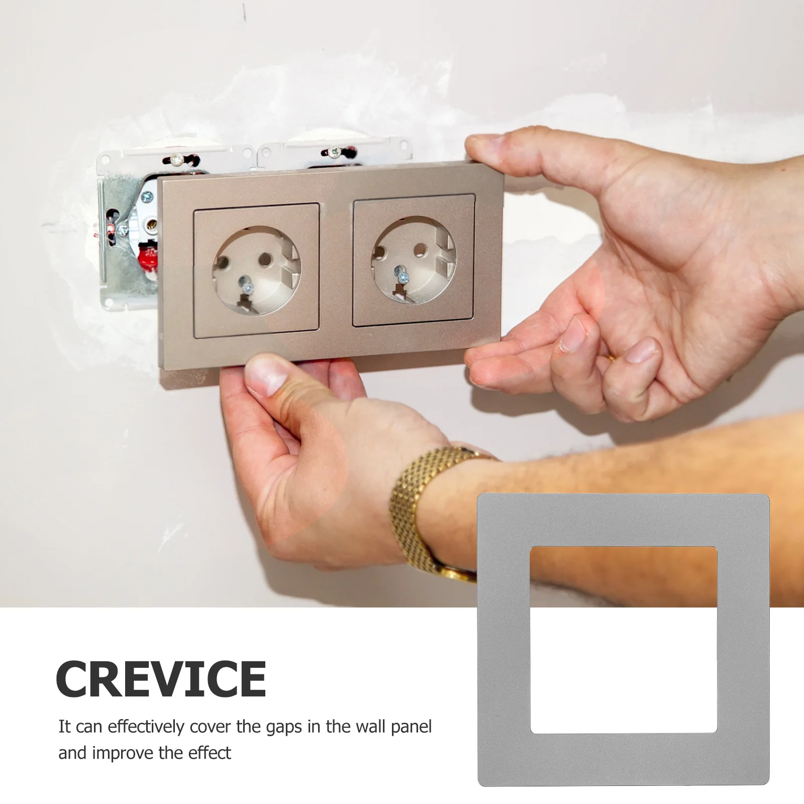 Decorative Hole Cover Wall Plate Pc Material Anti-Fade Heat Resistant Light Spacer Socket Cover Repair Plate Light Spacer 
Decorative Hole Cover Wall Plate Pc Material Anti-Fade Heat Resistant Light Spacer Socket Cover Repair Plate Light Spacer
