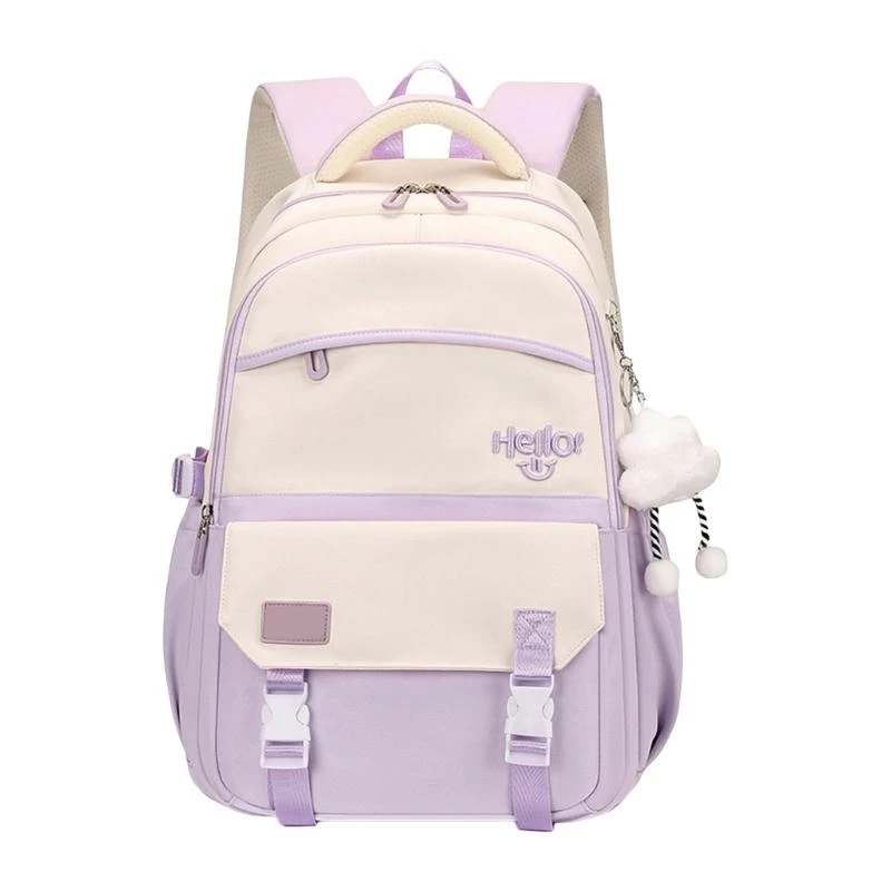 A3PE Nylon Colorblock Backpack with Multiple Compartments for Students School Bag
A3PE Nylon Colorblock Backpack with Multiple Compartments for Students School Bag