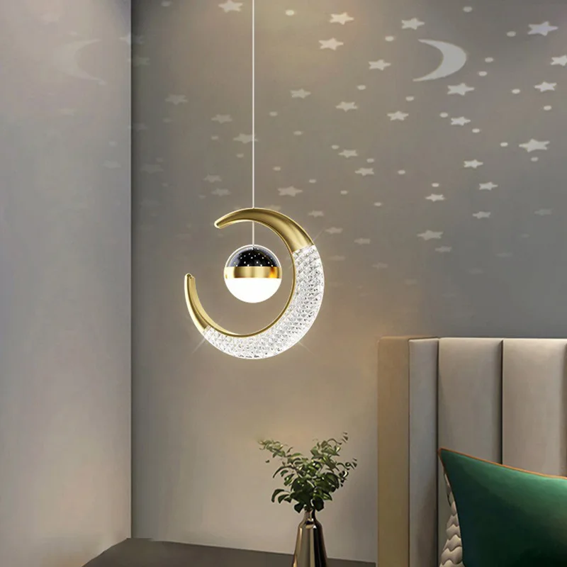 Modern Moon Star Projection Pendant Lamp LED Bedside Adjustable Hanging Lamp Bedroom Living Room Dining Corridor Cafe Chandelier
Modern Moon Star Projection Pendant Lamp LED Bedside Adjustable Hanging Lamp Bedroom Living Room Dining Corridor Cafe Chandelier