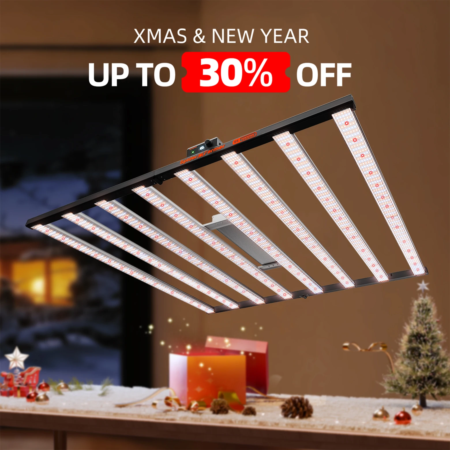 Spider Farmer SE1000W Светодиодный светильник для выращивания растений LM301H EVO Bluetooth и Wi-Fi Smart APP Управление с регулируемой яркостью Высокая эффективность для 2x2FT
Spider Farmer SE1000W Светодиодный светильник для выращивания растений LM301H EVO Bluetooth и Wi-Fi Smart APP Управление с регулируемой яркостью Высокая эффективность для 2x2FT