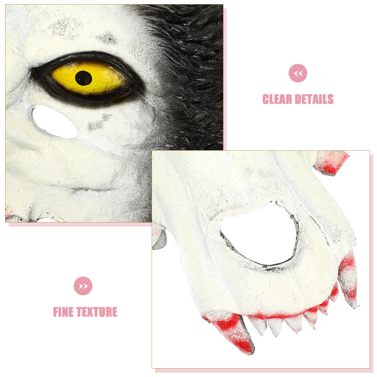 Halloween Wolf Mask PU Material Creepy Scary Cosplay Prop for Costume Party Carnival Halloween Mask Cosplay Prop
Halloween Wolf Mask PU Material Creepy Scary Cosplay Prop for Costume Party Carnival Halloween Mask Cosplay Prop