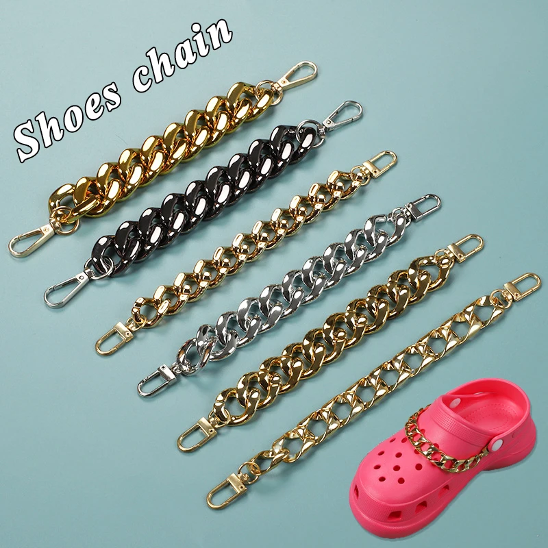Shoes Chains Shoe Buckle DIY Shoe Accessories Shoelace Shoes Pendant Classic Gold Silver Shoes Charms Metal Link Decoration
Shoes Chains Shoe Buckle DIY Shoe Accessories Shoelace Shoes Pendant Classic Gold Silver Shoes Charms Metal Link Decoration