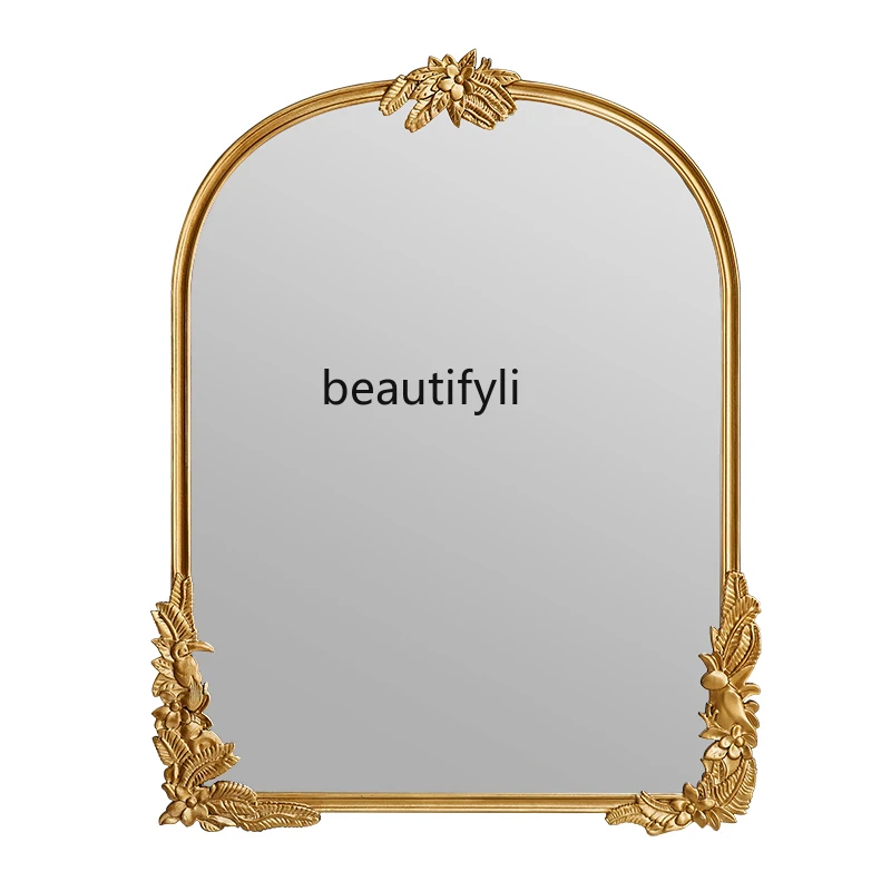 zq French Retro Mirror Carved Mirror American Bathroom Mirror Bathroom Wall-Mounted Antifog Glasses
zq French Retro Mirror Carved Mirror American Bathroom Mirror Bathroom Wall-Mounted Antifog Glasses
