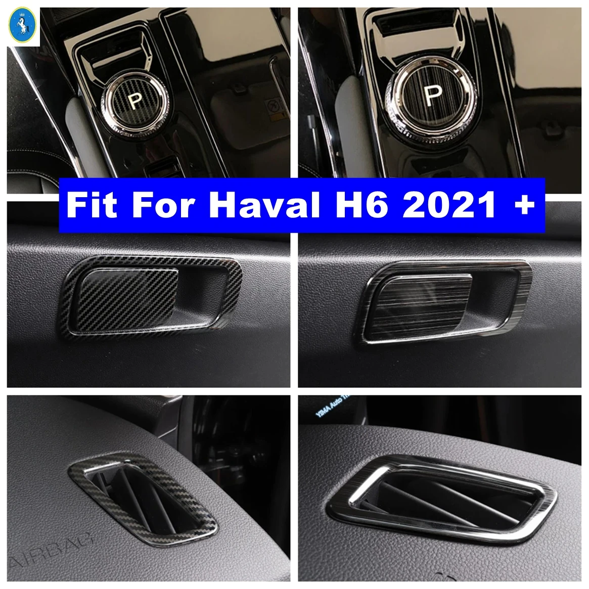 Stainless Steel AC Air Outlet / Glove Storage Box / P-Gear Button Decor Panel Accessories Cover Trim For Haval H6 2021 - 2024
Stainless Steel AC Air Outlet / Glove Storage Box / P-Gear Button Decor Panel Accessories Cover Trim For Haval H6 2021 - 2024