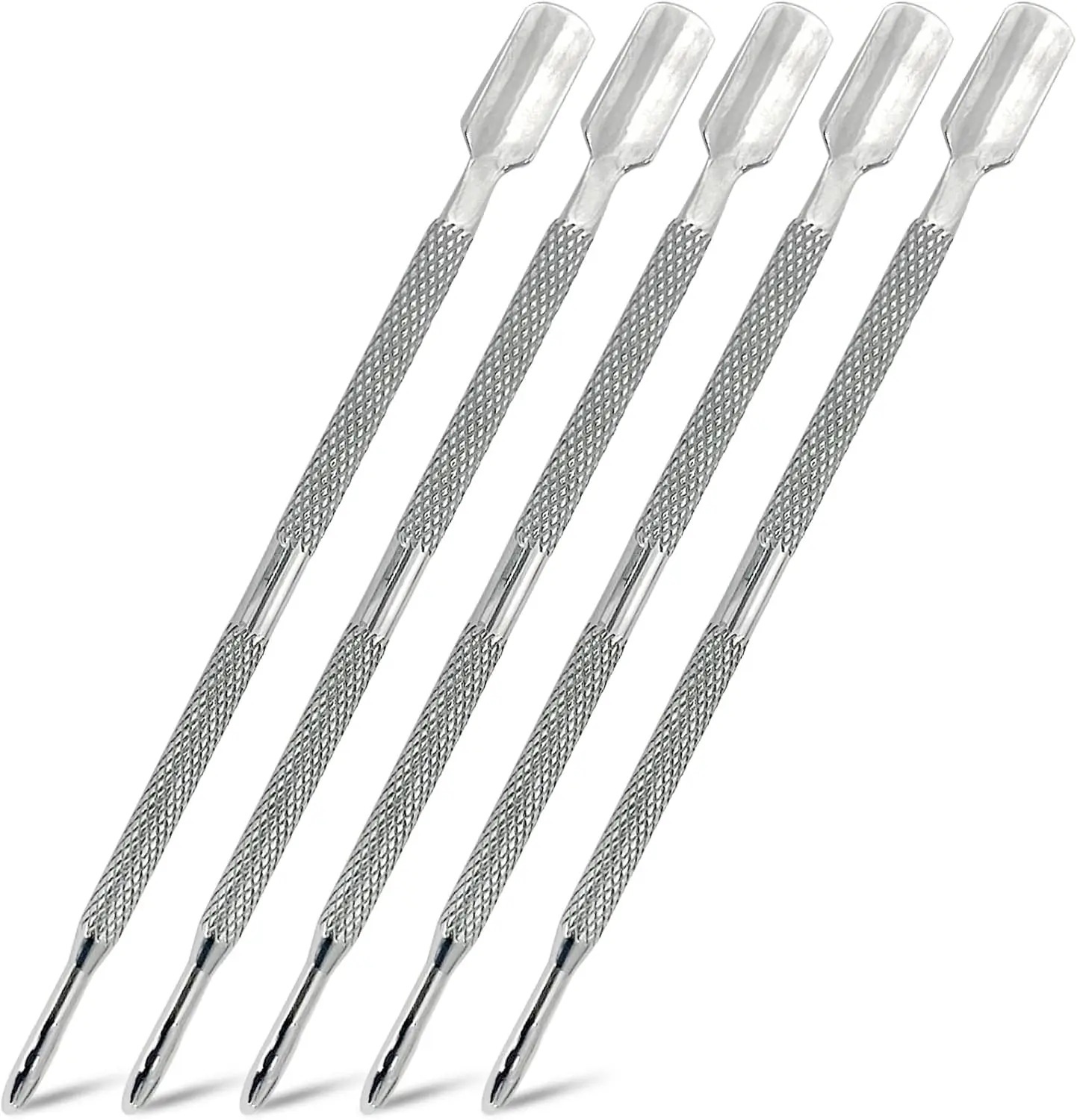 5-Piece Dual-Ended Cuticle Pusher Set - Stainless Steel Manicure & Pedicure Tools
5-Piece Dual-Ended Cuticle Pusher Set - Stainless Steel Manicure & Pedicure Tools