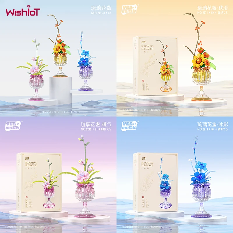 Simulation Sunflower Orchid Stemmed Glass Building Blocks Bouquet Potted Plant Puzzle Toy Desktop Ornament Birthday Gift 2271-73
Simulation Sunflower Orchid Stemmed Glass Building Blocks Bouquet Potted Plant Puzzle Toy Desktop Ornament Birthday Gift 2271-73