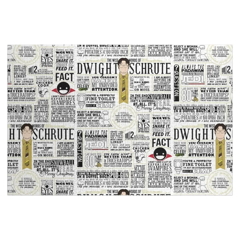 The Wise Words of Dwight Schrute (Light Tee) Jigsaw Puzzle Christmas Toys Customized Toys For Kids Puzzle
The Wise Words of Dwight Schrute (Light Tee) Jigsaw Puzzle Christmas Toys Customized Toys For Kids Puzzle