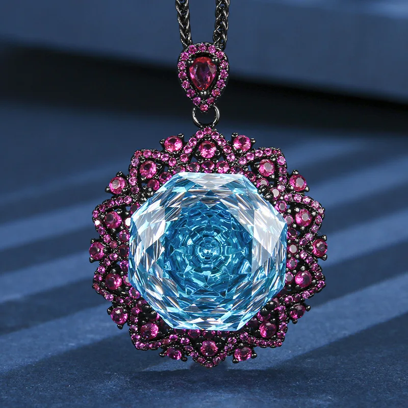 Jewelry Gold-Plated Real Rose Cut Aquamarine Vintage Black Gold Pendant Main Stone18mm
Jewelry Gold-Plated Real Rose Cut Aquamarine Vintage Black Gold Pendant Main Stone18mm