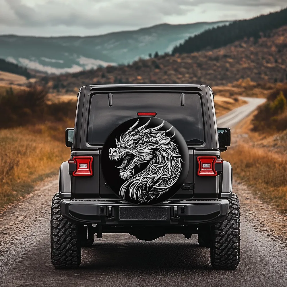 Fierce Dragon Spare Tire Cover Protector Durable Polyester Accessory for SUV Truck Off-Road Vehicles
Fierce Dragon Spare Tire Cover Protector Durable Polyester Accessory for SUV Truck Off-Road Vehicles