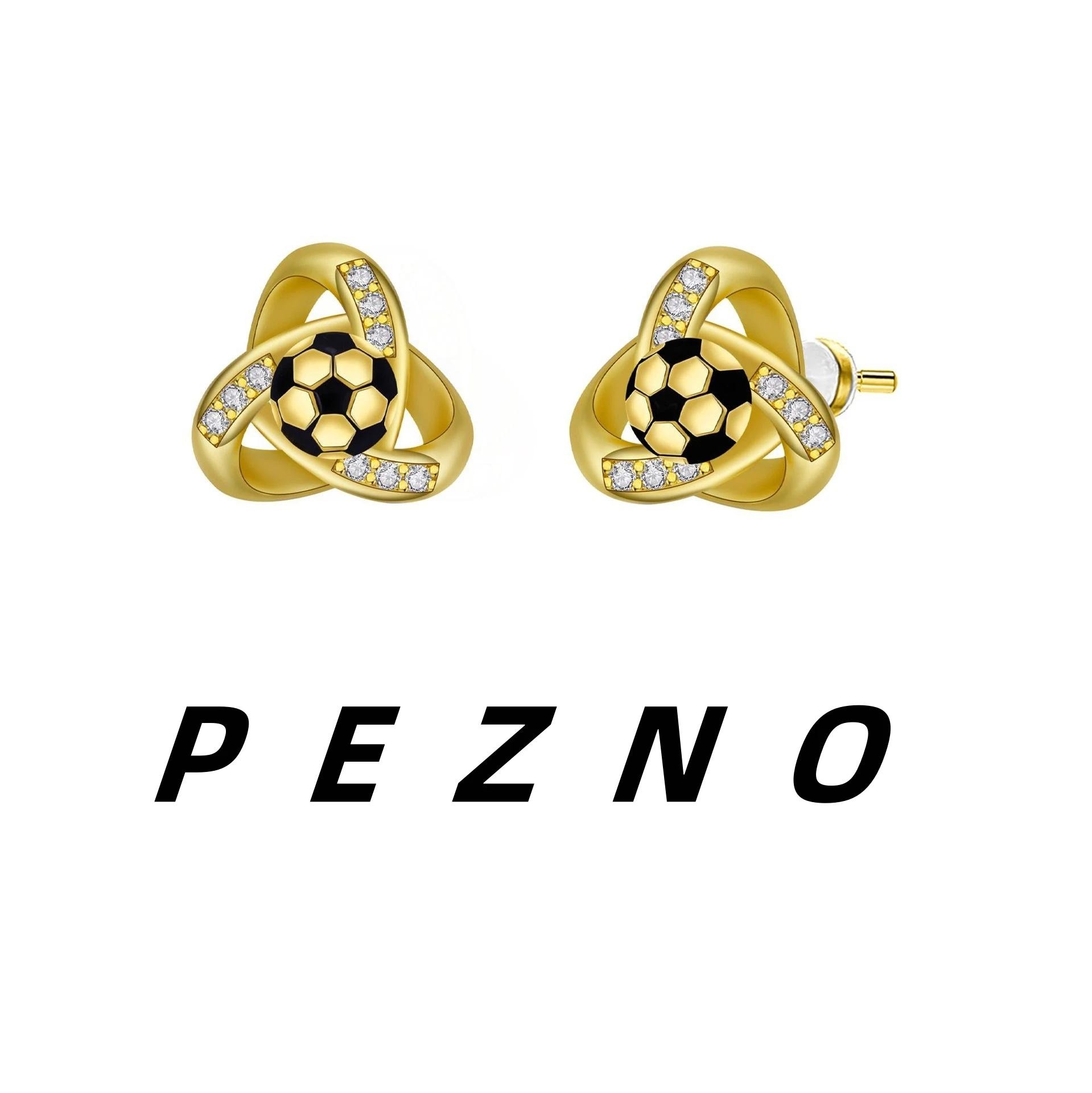 925 Silver Needle Soccer Football Stud Earrings for Sports Fans Hypoallergenic CZ Celtic Knot Earrings Birthday Game Day Gift
925 Silver Needle Soccer Football Stud Earrings for Sports Fans Hypoallergenic CZ Celtic Knot Earrings Birthday Game Day Gift