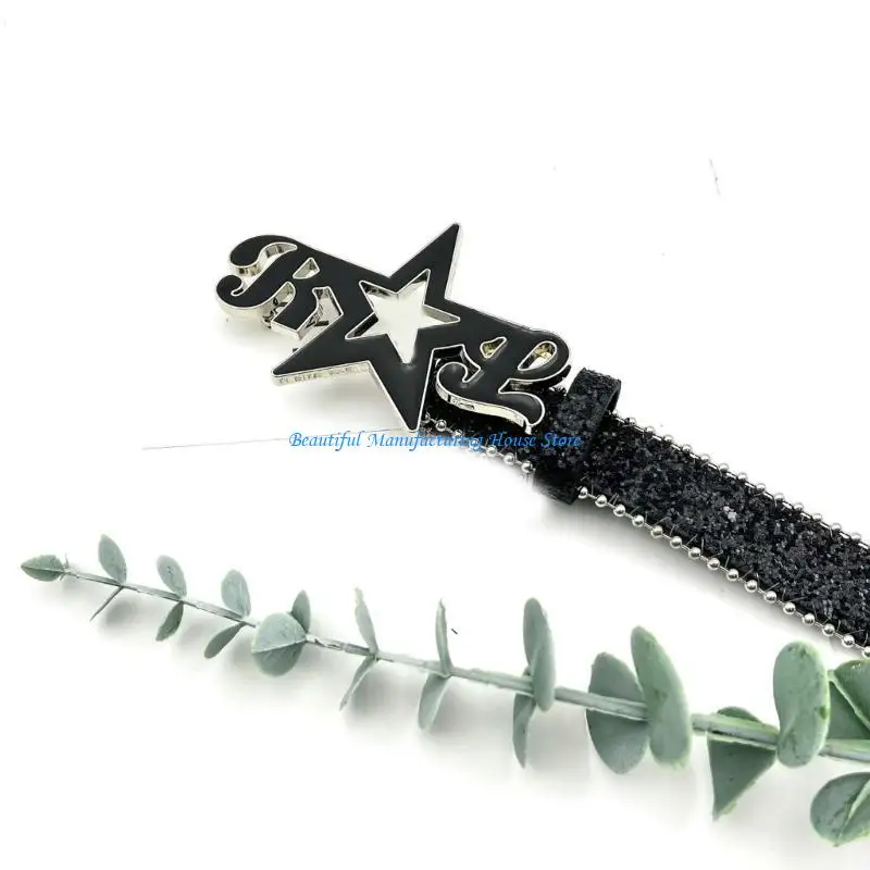 E56A Delicate Waist Belt with Star Buckle Female Girl Full Sequins Waist Belt
E56A Delicate Waist Belt with Star Buckle Female Girl Full Sequins Waist Belt