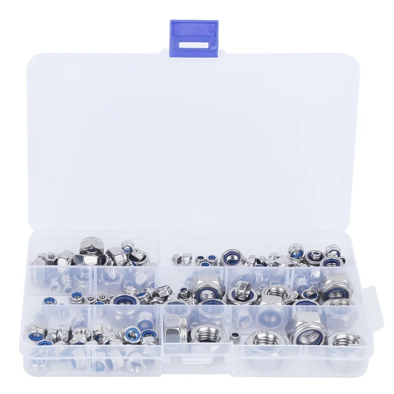 165Pcs Stainless Steel Screw Lock Nuts Assortment Kit Fasteners Hardware Accessories
165Pcs Stainless Steel Screw Lock Nuts Assortment Kit Fasteners Hardware Accessories