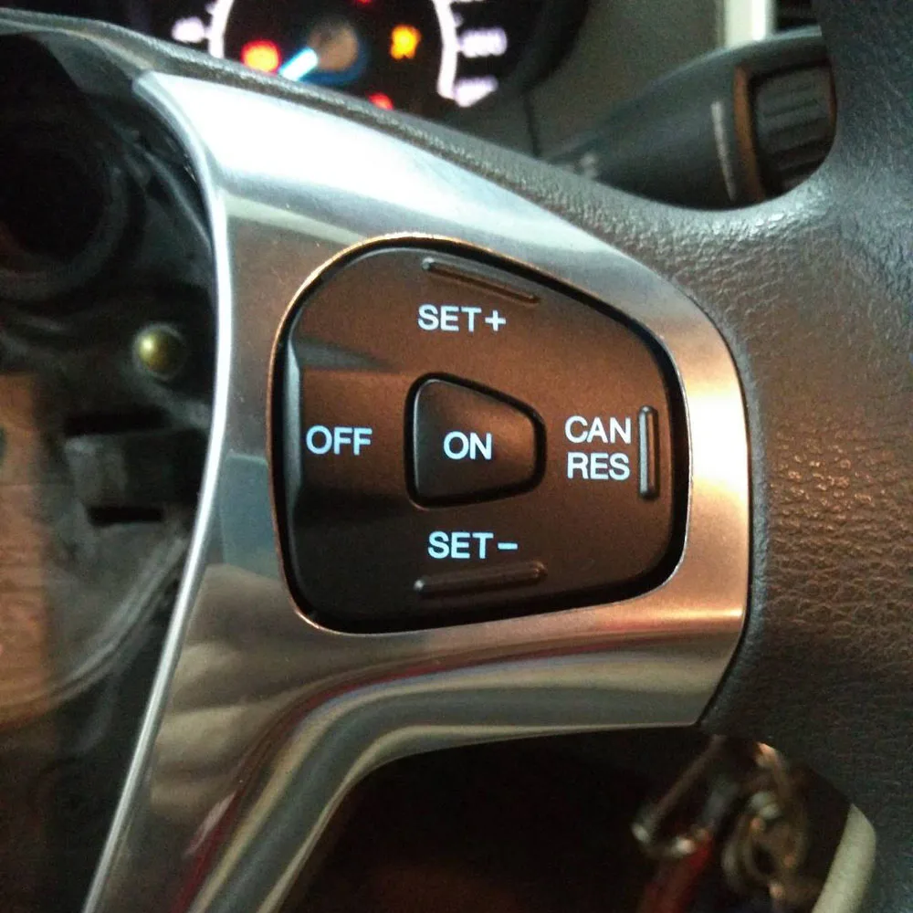 Blue LED Steering Wheel Cruise Control Switch Speed Adjust Button car accessories For Ford Fiesta MK7 MK8 ST Ecosport 2013 2015
Blue LED Steering Wheel Cruise Control Switch Speed Adjust Button car accessories For Ford Fiesta MK7 MK8 ST Ecosport 2013 2015