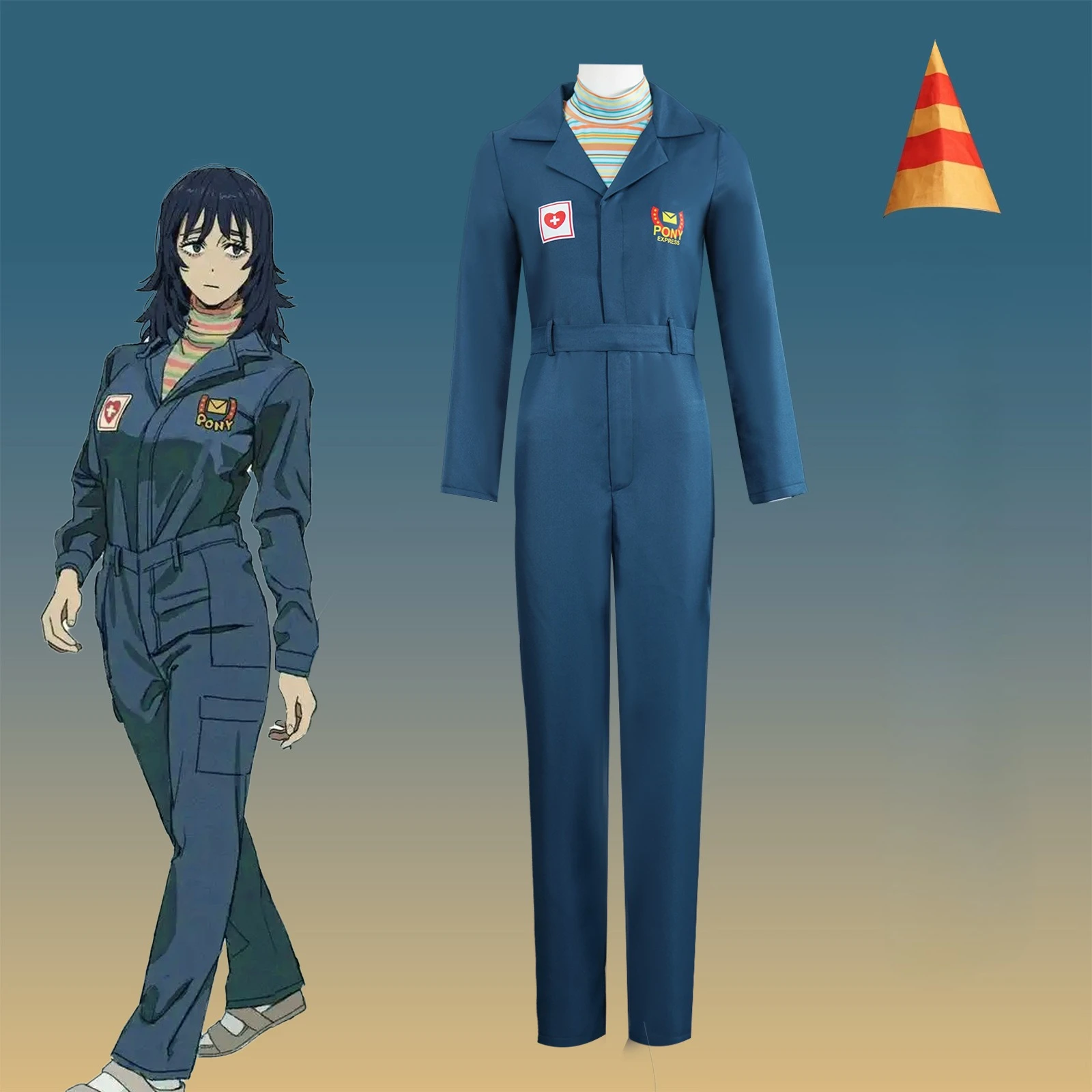 Anime Anya Cosplay Costume Game Mouthwashing Jimmy Dark Blue Jumpsuit with Belt Women Captain Uniform Halloween Fashion Suit
Anime Anya Cosplay Costume Game Mouthwashing Jimmy Dark Blue Jumpsuit with Belt Women Captain Uniform Halloween Fashion Suit