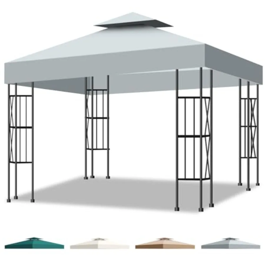 10x10 Canopy Replacement Top Cover Canopy Top Replacement Double Layer Vented Sunshade Cover Fits Standard 10'x10' Outdoor Gaze
10x10 Canopy Replacement Top Cover Canopy Top Replacement Double Layer Vented Sunshade Cover Fits Standard 10'x10' Outdoor Gaze