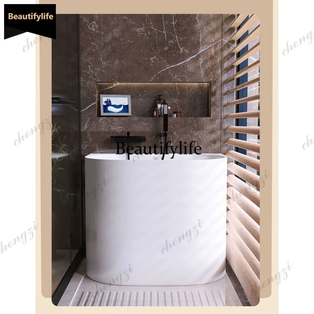 CC Super deep small bathtub small apartment acrylic independent seamless integrated small movable deep bubble
CC Super deep small bathtub small apartment acrylic independent seamless integrated small movable deep bubble