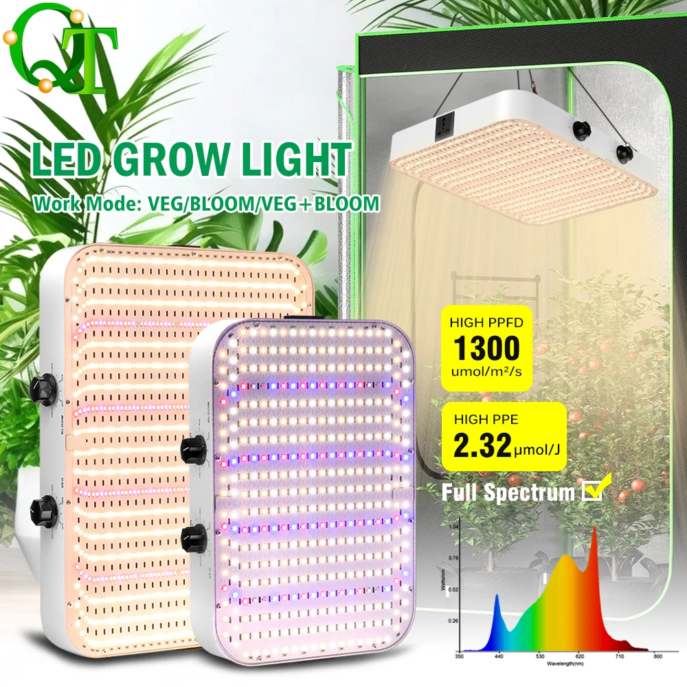 100W/120W/200W LED Growth Lamp VEG BLOOM Dual mode Dimmable Growth Lamp Indoor Tent Plant Growth Lamp - Multiple units in series
100W/120W/200W LED Growth Lamp VEG BLOOM Dual mode Dimmable Growth Lamp Indoor Tent Plant Growth Lamp - Multiple units in series