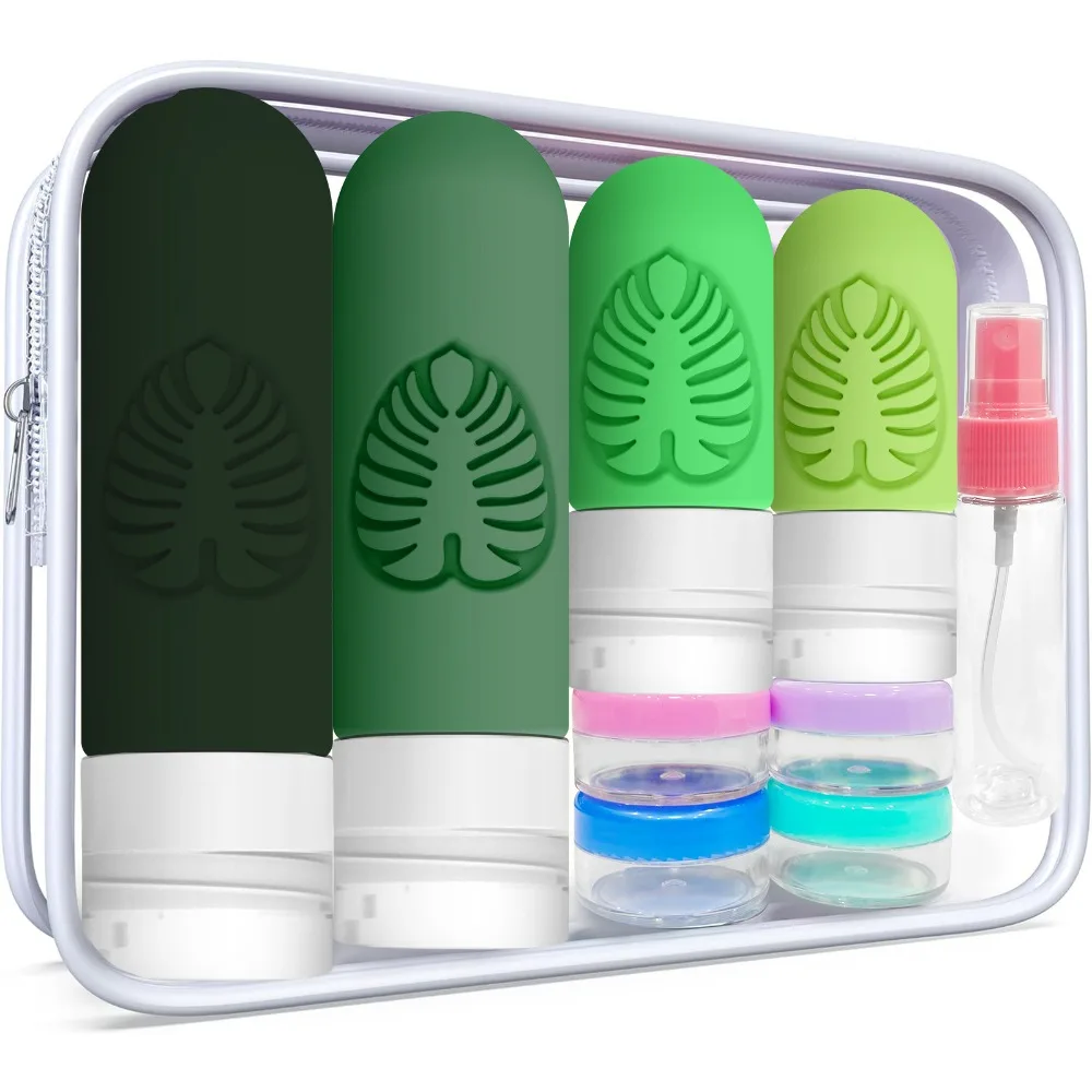 Premium Silicone Travel Bottle Set Leakproof With Storage Bag Perfume Split Bottle Refillable Washable Shampoo Container Gym
Premium Silicone Travel Bottle Set Leakproof With Storage Bag Perfume Split Bottle Refillable Washable Shampoo Container Gym