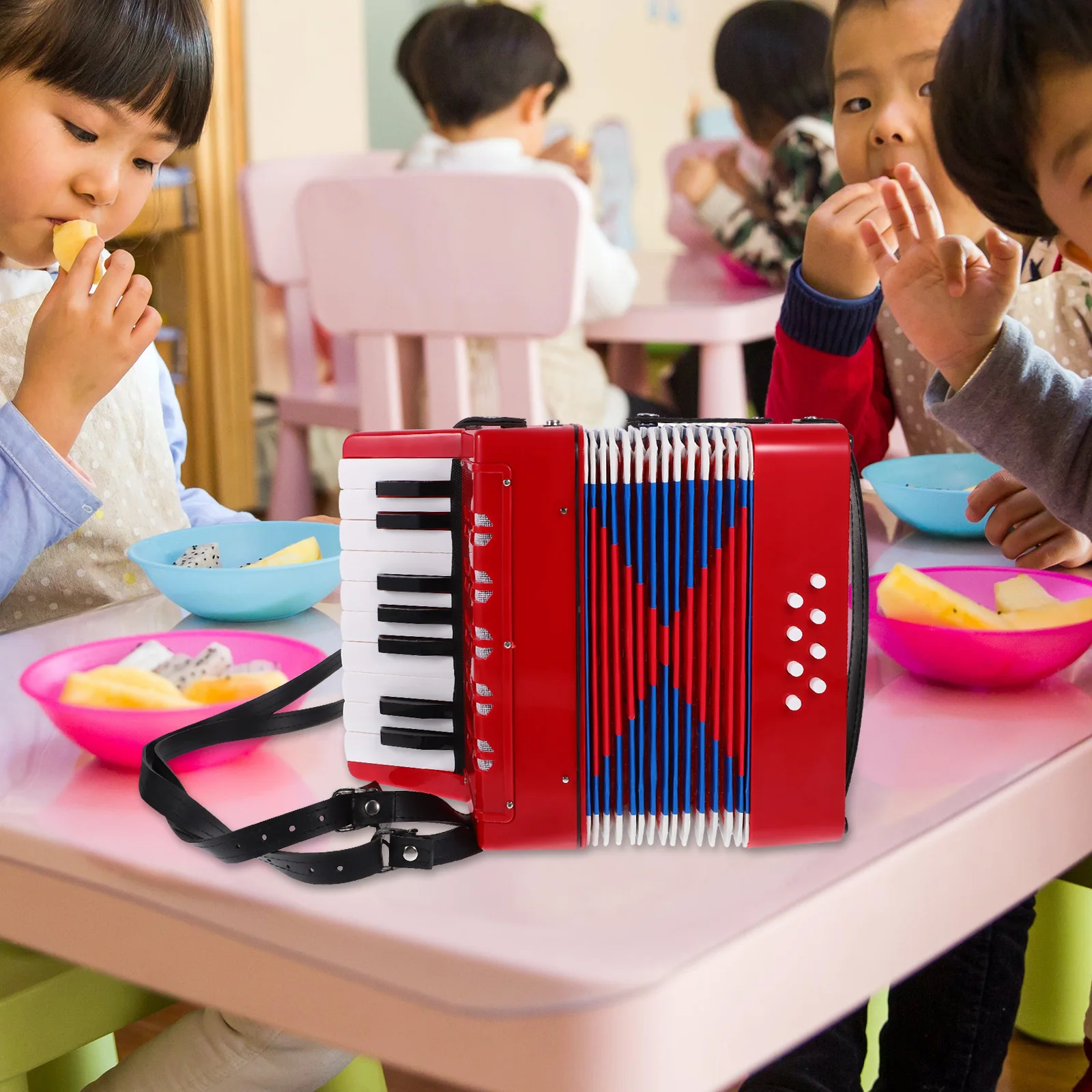 Accordion for Kids Red ABS Portable Children Musical Instruments Toy Beginner Small Plastic Accordion Introductory Musical Toys
Accordion for Kids Red ABS Portable Children Musical Instruments Toy Beginner Small Plastic Accordion Introductory Musical Toys