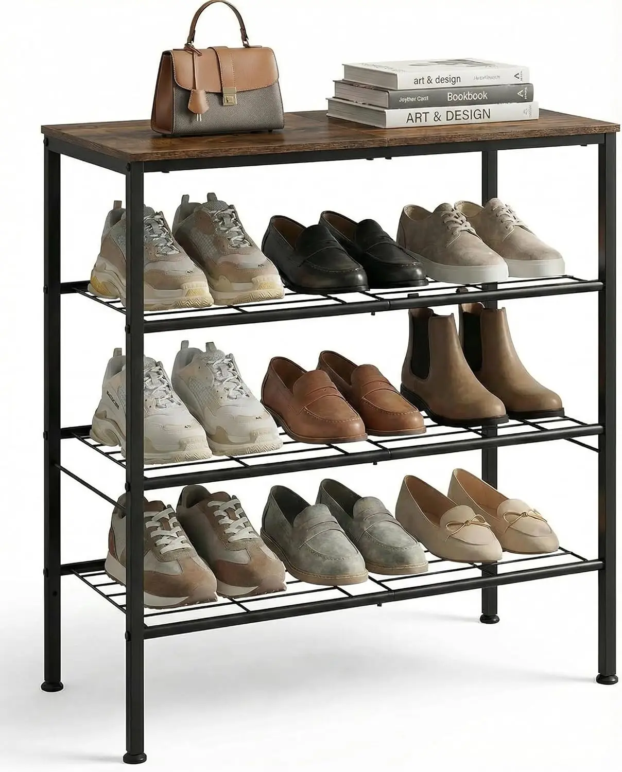 4-Tier Shoe Rack for Entryway, Bedroom & Living Room – Sturdy Shoe Storage Organizer with Adjustable Leveling Feet, Co
4-Tier Shoe Rack for Entryway, Bedroom & Living Room – Sturdy Shoe Storage Organizer with Adjustable Leveling Feet, Co
