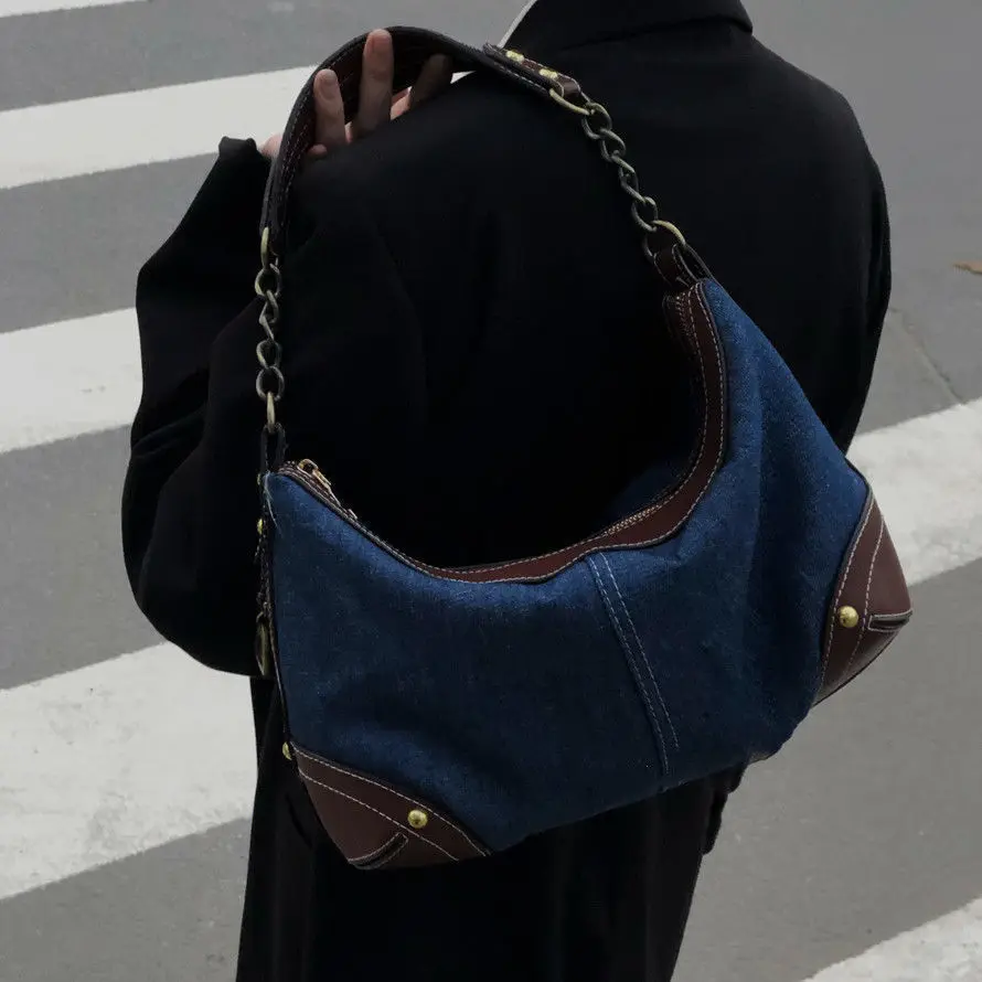 2023 New Vintage Women Handbags European Designer Demin Ladies Shoulder Bags Female Girl Brand Luxury Crossbody Hobos Bag
2023 New Vintage Women Handbags European Designer Demin Ladies Shoulder Bags Female Girl Brand Luxury Crossbody Hobos Bag