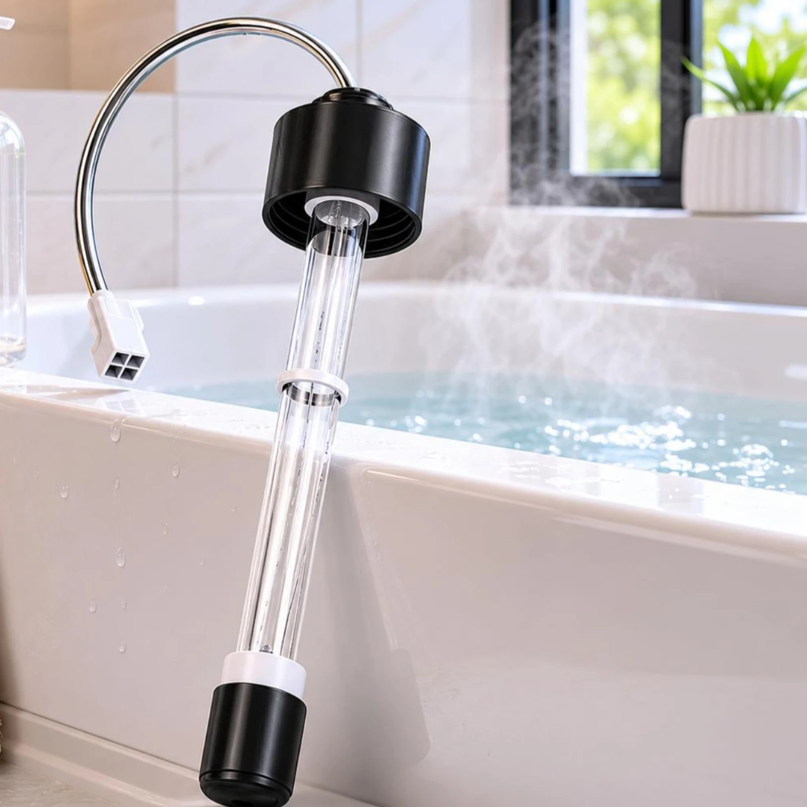 Bathtub Ultraviolet Sterilizing Lamp Shield Sleeve Clear Cylindrical Lamp Glass Sterilizer Tube Black End Caps
Bathtub Ultraviolet Sterilizing Lamp Shield Sleeve Clear Cylindrical Lamp Glass Sterilizer Tube Black End Caps