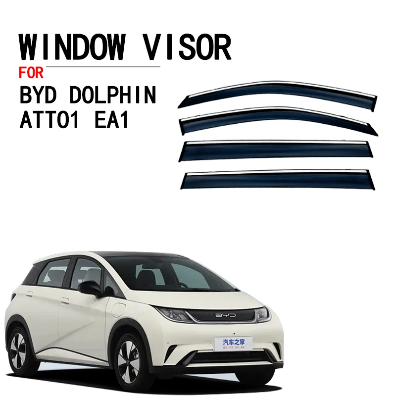 For BYD Dolphin ATTO1 2022 2023 Accessories Window Wind Deflector Visor Rain/Sun Guard Vent Molding Decoration Stickers
For BYD Dolphin ATTO1 2022 2023 Accessories Window Wind Deflector Visor Rain/Sun Guard Vent Molding Decoration Stickers