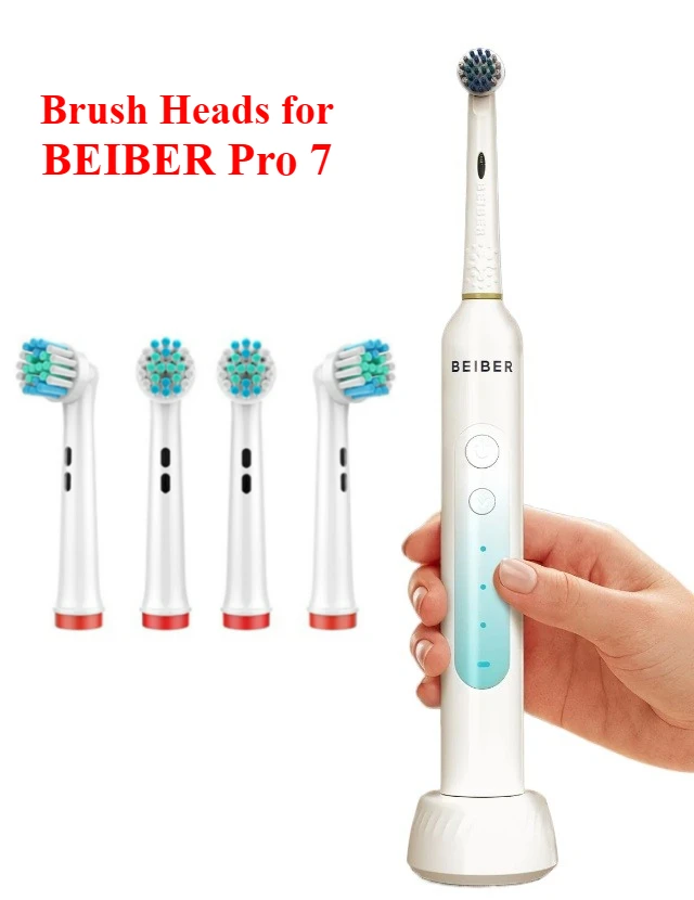8 pieces Replacement Brush Heads for BEIBER Pro 7 Rotating Electric Toothbrush Bristles
8 pieces Replacement Brush Heads for BEIBER Pro 7 Rotating Electric Toothbrush Bristles