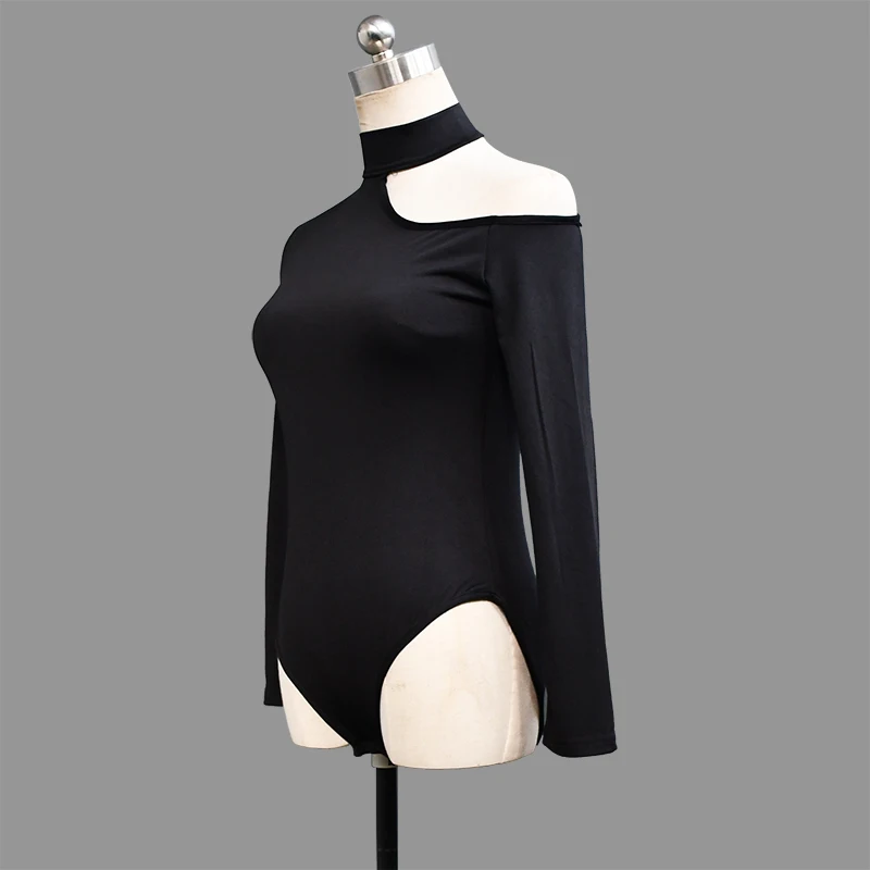 Latin dance shirt top outfit shoulder hole top off shoulder slim fit modern dance top crotch button practice outfit
Latin dance shirt top outfit shoulder hole top off shoulder slim fit modern dance top crotch button practice outfit