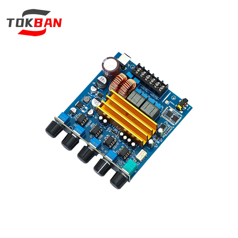 TOKBAN TPA3223 200w*2+400w 2.1 Channel High Power Digital Amplifier HIFI Stereo Channel Bluetooth 5.1 Class D Amplifier
TOKBAN TPA3223 200w*2+400w 2.1 Channel High Power Digital Amplifier HIFI Stereo Channel Bluetooth 5.1 Class D Amplifier