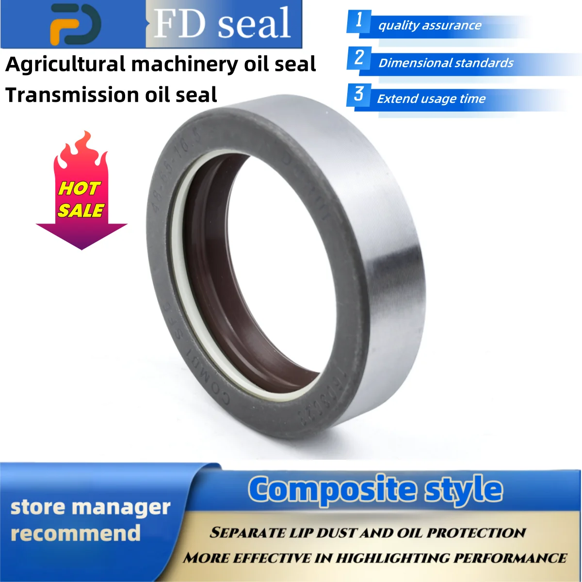 Shaft Seal 48*65*16.5mm 12017310B Transmission Parts NBR+AU COMBI Drive Shaft Agricultural Machinery Seal ISO 9001 2008
Shaft Seal 48*65*16.5mm 12017310B Transmission Parts NBR+AU COMBI Drive Shaft Agricultural Machinery Seal ISO 9001 2008