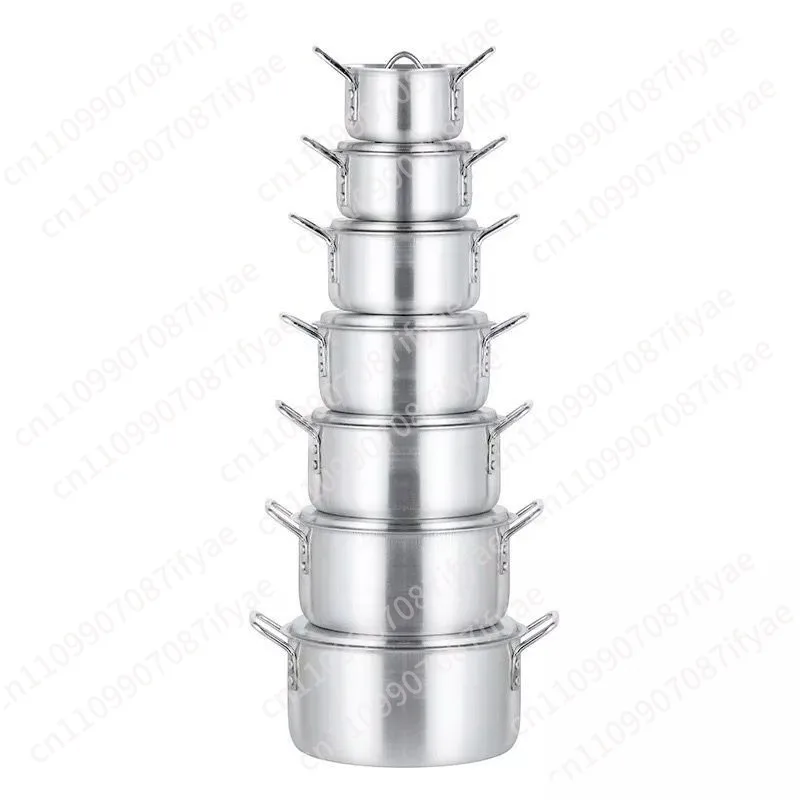 Sanded aluminum soup pot, household aluminum pot 7-piece pot set, hotel cooker
Sanded aluminum soup pot, household aluminum pot 7-piece pot set, hotel cooker