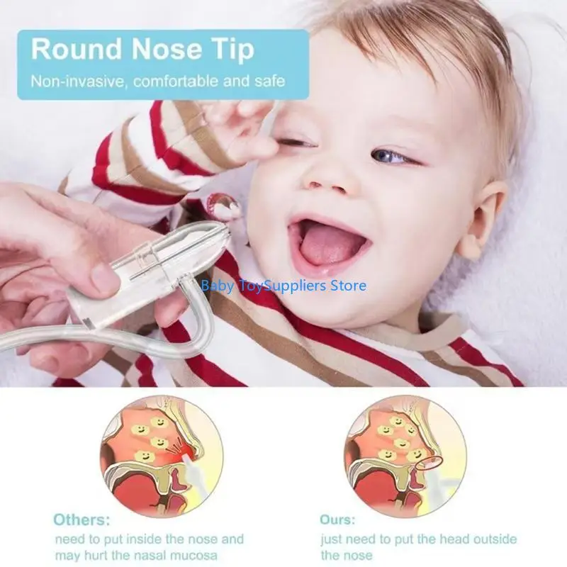 R1WF Hand Operated Baby Nose Sucker Soft Round Tip Nasal Aspirator Safe for Newborns
R1WF Hand Operated Baby Nose Sucker Soft Round Tip Nasal Aspirator Safe for Newborns