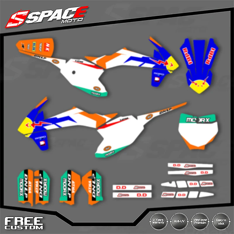 SPACE индивидуальная мотоциклетная графическая фоновая наклейка для KTM SX SX50 250 350 2016 2017 2018 2019 2020 2021, комплекты наклеек Enduro 01
SPACE индивидуальная мотоциклетная графическая фоновая наклейка для KTM SX SX50 250 350 2016 2017 2018 2019 2020 2021, комплекты наклеек Enduro 01
