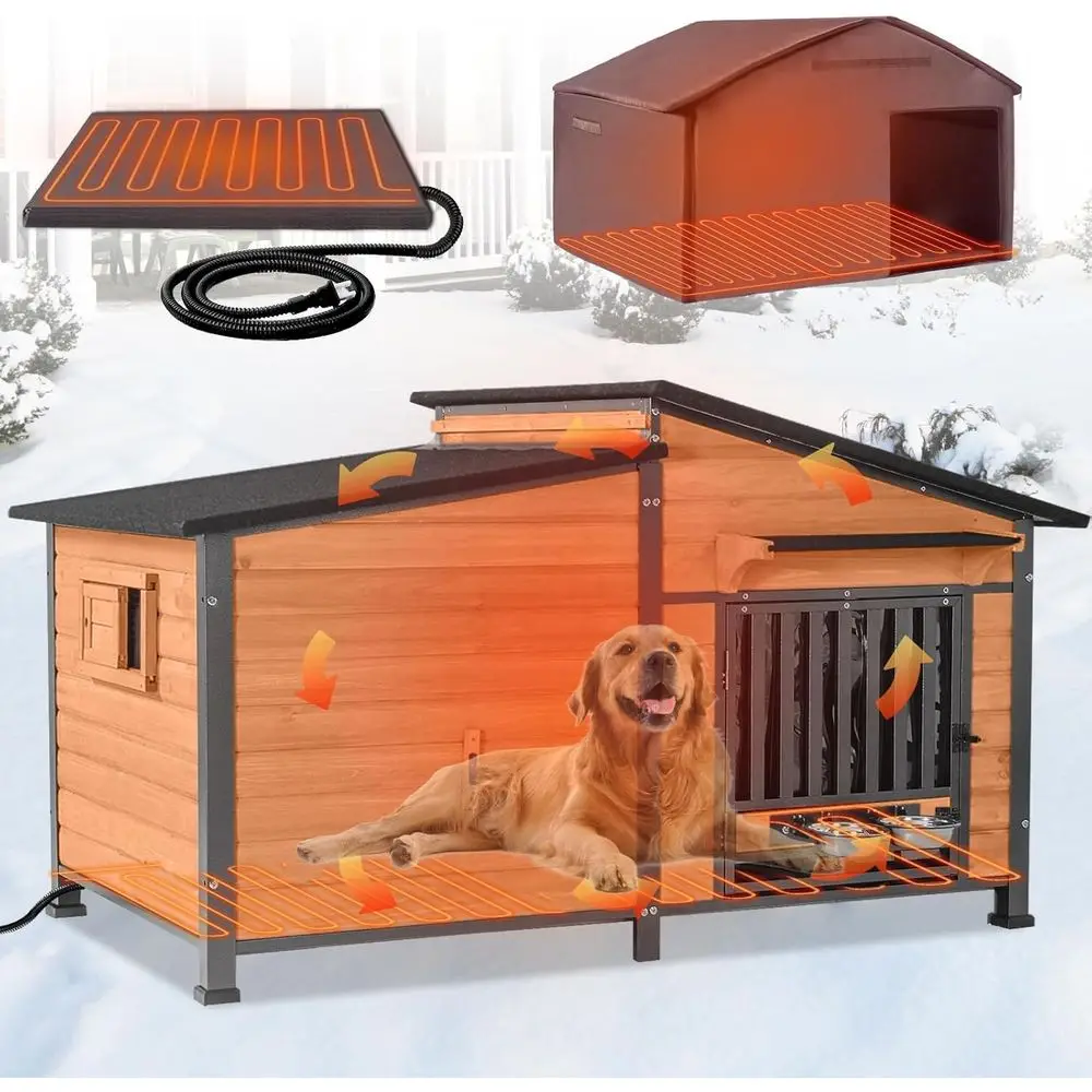 Large Insulated Outdoor Dog House with Chew-Resistant Iron and Heating for Big Breeds
Large Insulated Outdoor Dog House with Chew-Resistant Iron and Heating for Big Breeds