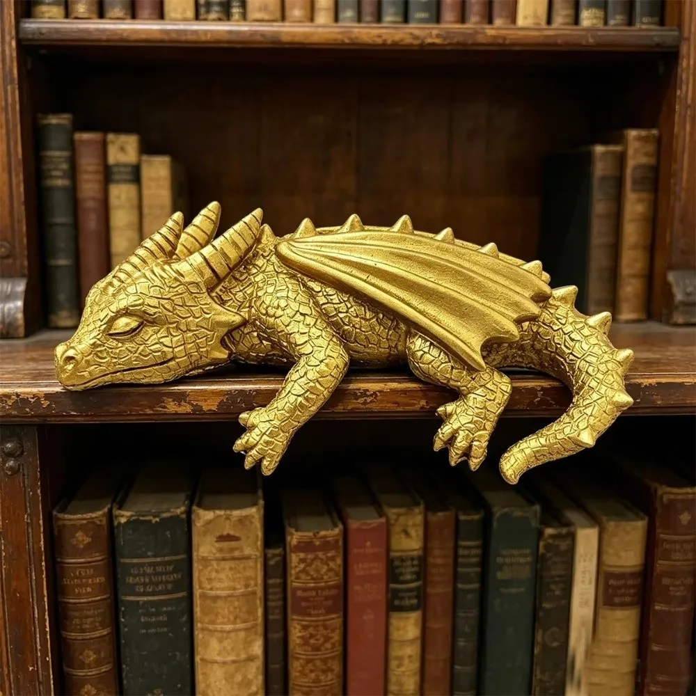 Resin Dragon Statue Decoration Western Fantasy Dragon Sculpture Figurine Funny Desktop Ornament Study Room
Resin Dragon Statue Decoration Western Fantasy Dragon Sculpture Figurine Funny Desktop Ornament Study Room