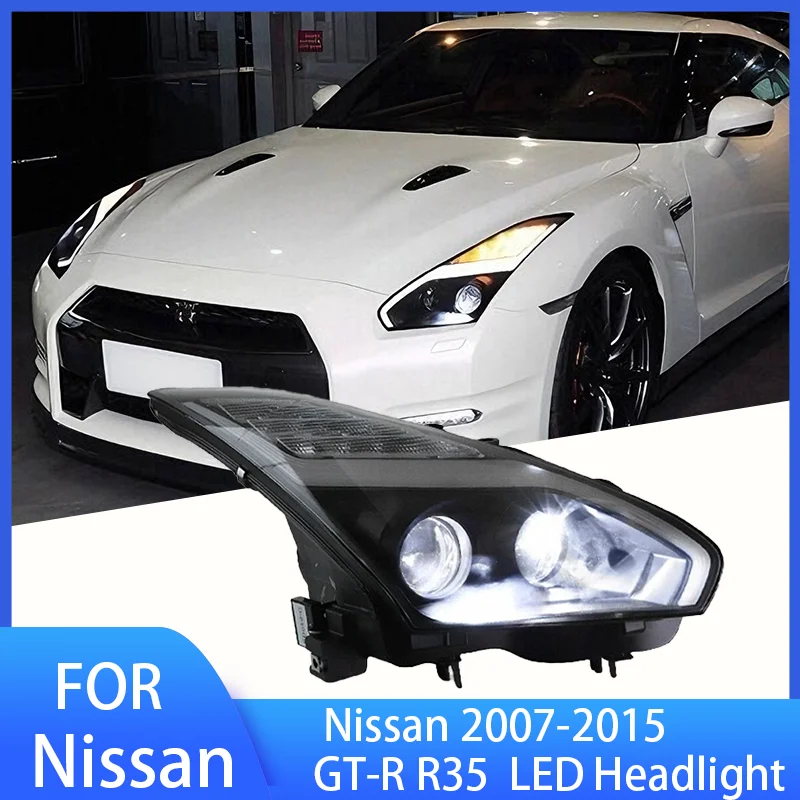 Pop 2pcs Head Lamp For Nissan GT-R LED Headlight 2007-2015 Headlights GTR R35 DRL Turn Signal High Beam Angel Eye Projector Lens
Pop 2pcs Head Lamp For Nissan GT-R LED Headlight 2007-2015 Headlights GTR R35 DRL Turn Signal High Beam Angel Eye Projector Lens