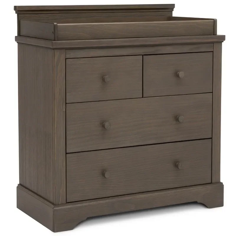 Dresser with Changing Top and Interlocking Drawers - Greenguard Gold Certified, Rustic Grey
Dresser with Changing Top and Interlocking Drawers - Greenguard Gold Certified, Rustic Grey